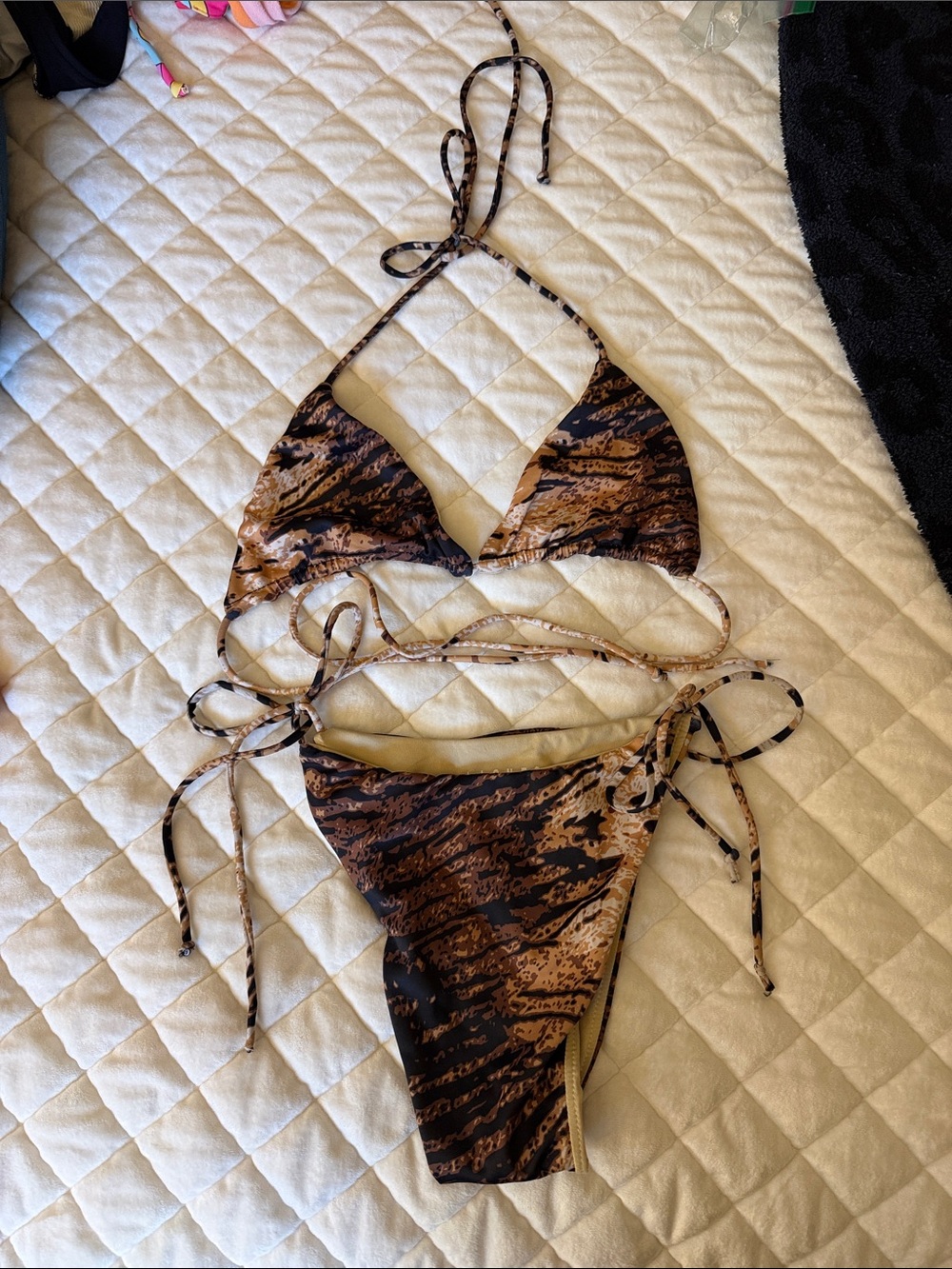 Lioness zebra bikini set